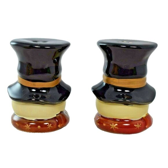 Snowman Ceramic Salt and Pepper Set (Christmas/Holidays) - Picture 3 of 7